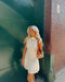 Let's Go Girls Dress// Cream